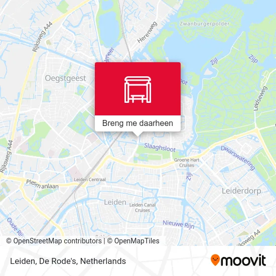 Leiden, De Rode's kaart