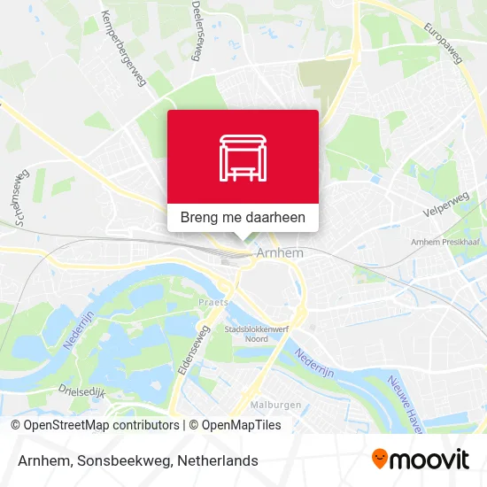 Arnhem, Sonsbeekweg kaart