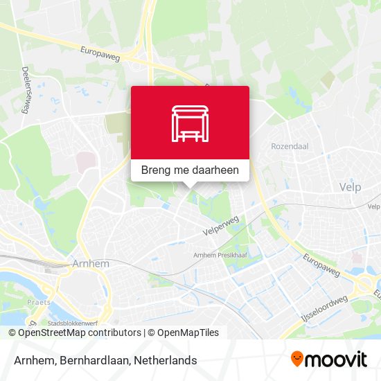 Arnhem, Bernhardlaan kaart