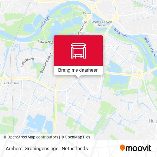 Arnhem, Groningensingel kaart