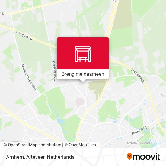 Arnhem, Alteveer kaart