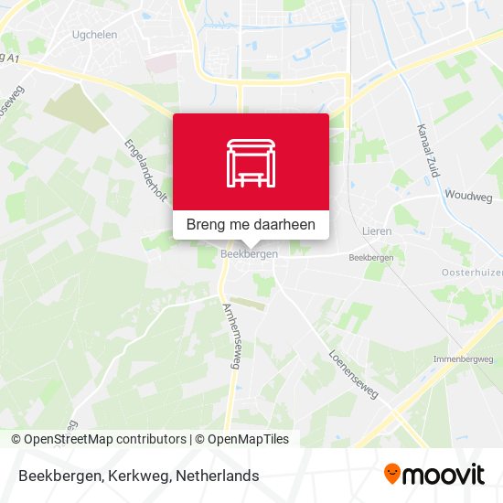 Beekbergen, Kerkweg kaart