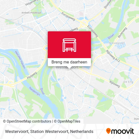 Westervoort, Station Westervoort kaart