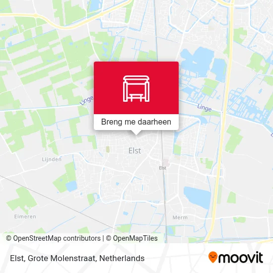 Elst, Grote Molenstraat kaart