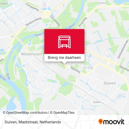Duiven, Maststraat kaart
