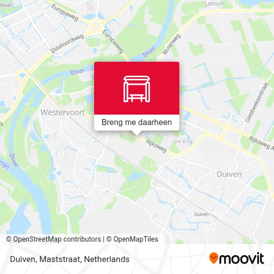 Duiven, Maststraat kaart