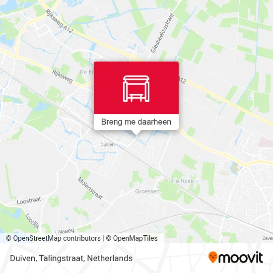 Duiven, Talingstraat kaart