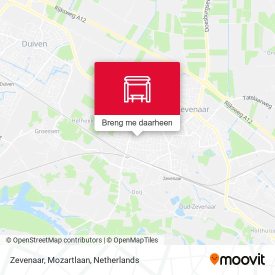 Zevenaar, Mozartlaan kaart