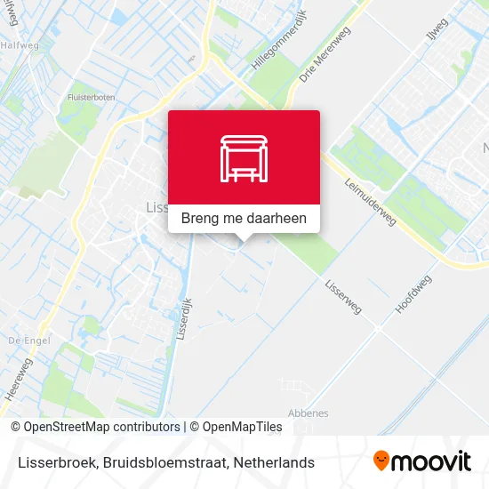 Lisserbroek, Bruidsbloemstraat kaart