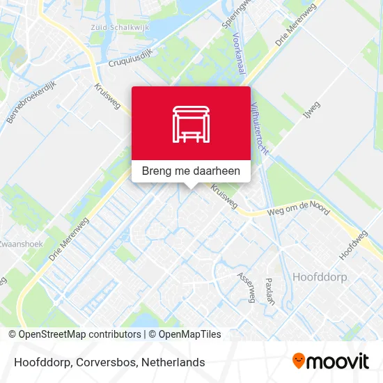 Hoofddorp, Corversbos kaart