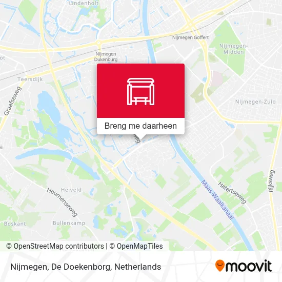 Nijmegen, De Doekenborg kaart