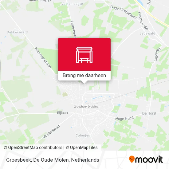 Groesbeek, De Oude Molen kaart