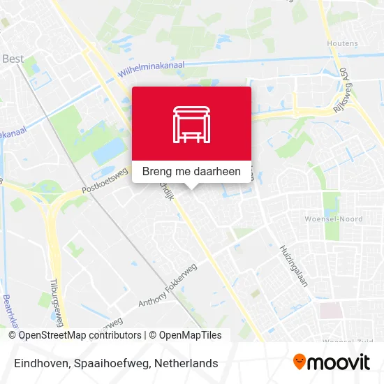 Eindhoven, Spaaihoefweg kaart