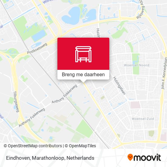Eindhoven, Marathonloop kaart