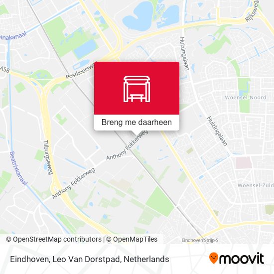 Eindhoven, Leo Van Dorstpad kaart