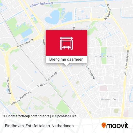 Eindhoven, Estafettelaan kaart