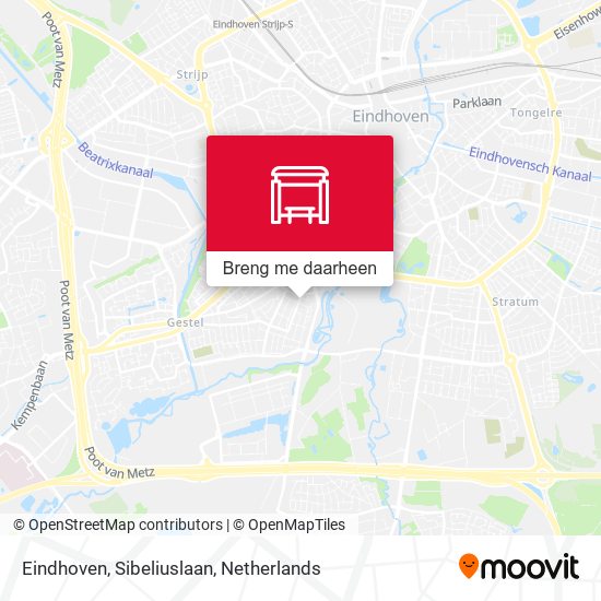 Eindhoven, Sibeliuslaan kaart