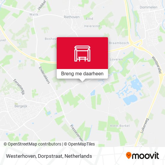 Westerhoven, Dorpstraat kaart