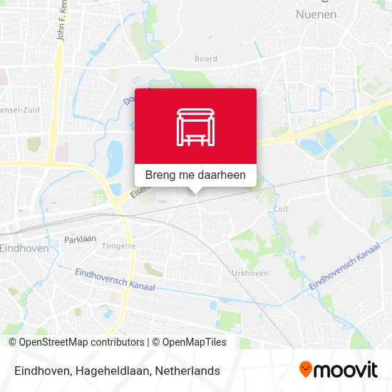 Eindhoven, Hageheldlaan kaart