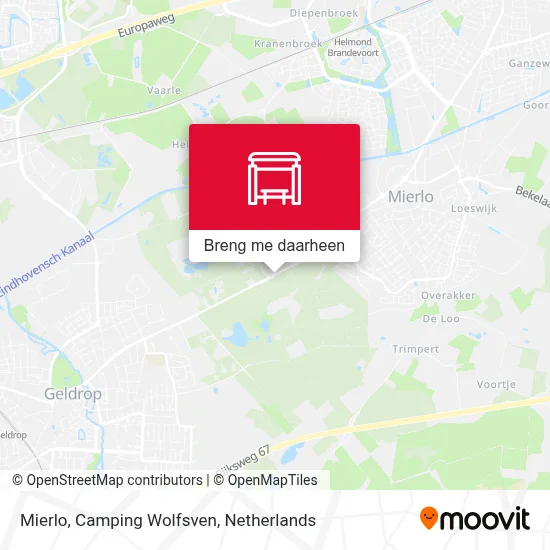 Mierlo, Camping Wolfsven kaart