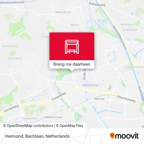 Helmond, Bachlaan kaart