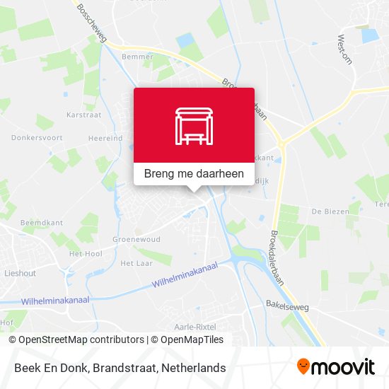 Beek En Donk, Brandstraat kaart