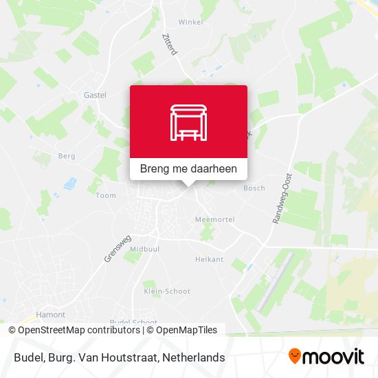 Budel, Burg. Van Houtstraat kaart