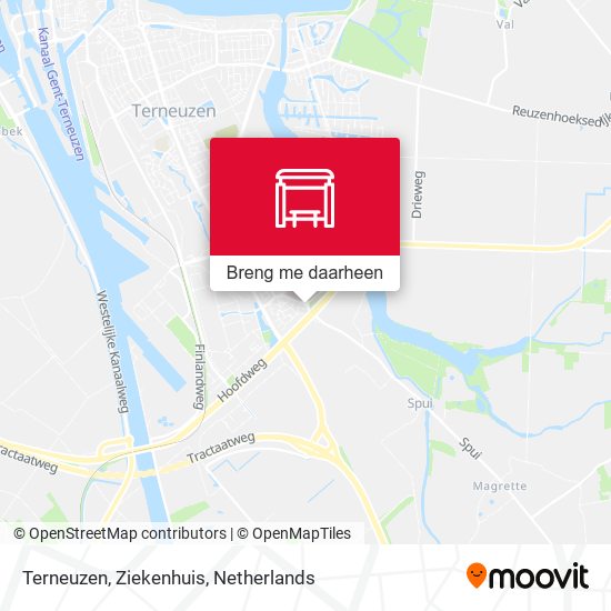 Terneuzen, Ziekenhuis kaart