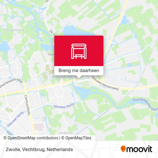 Zwolle, Vechtbrug kaart