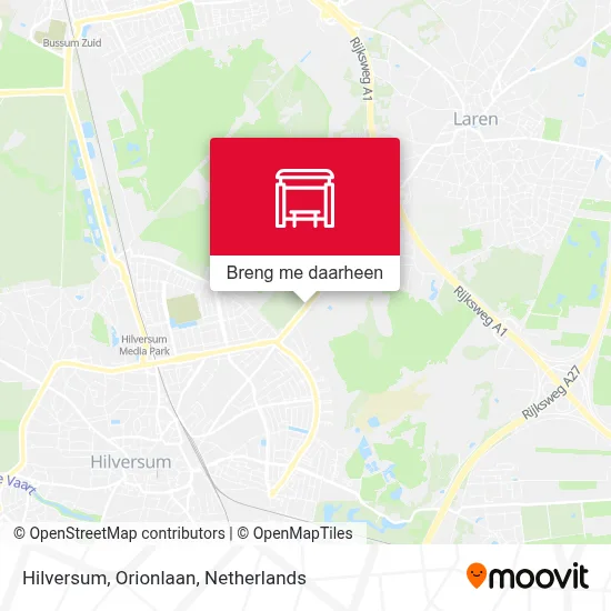 Hilversum, Orionlaan kaart