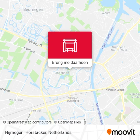 Nijmegen, Horstacker kaart