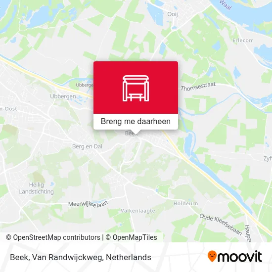 Beek, Van Randwijckweg kaart