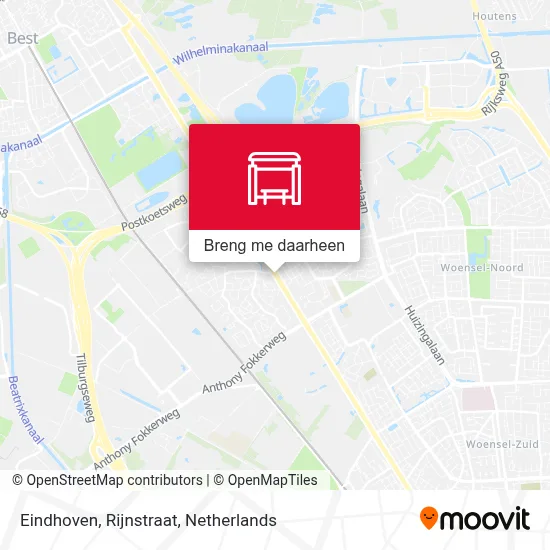 Eindhoven, Rijnstraat kaart