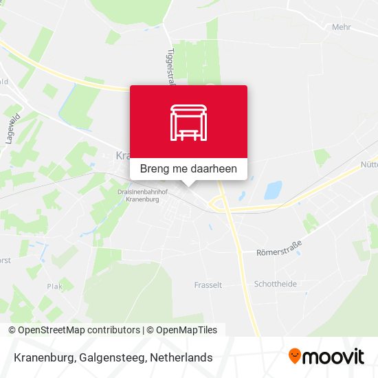 Kranenburg, Galgensteeg kaart