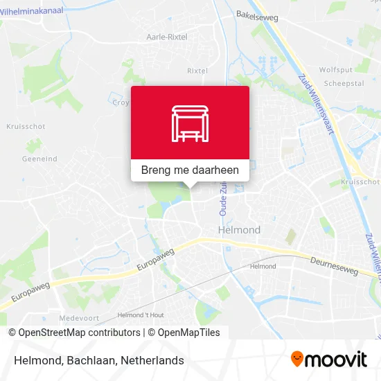 Helmond, Bachlaan kaart