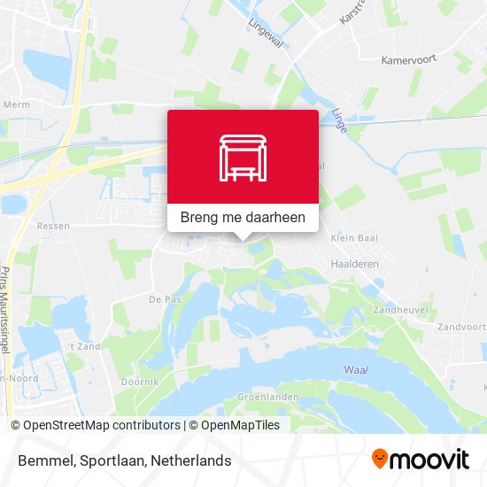 Bemmel, Sportlaan kaart