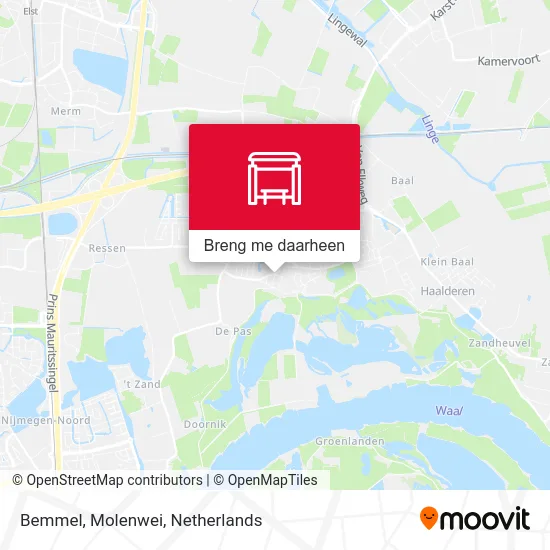 Bemmel, Molenwei kaart