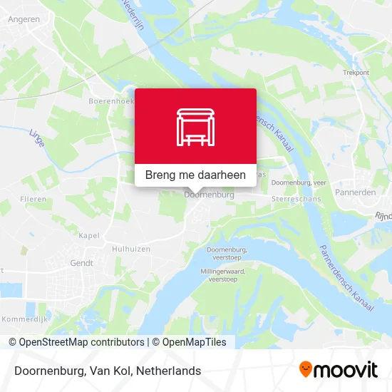 Doornenburg, Van Kol kaart