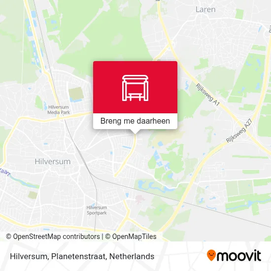 Hilversum, Planetenstraat kaart