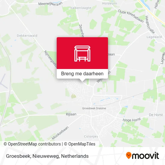 Groesbeek, Nieuweweg kaart