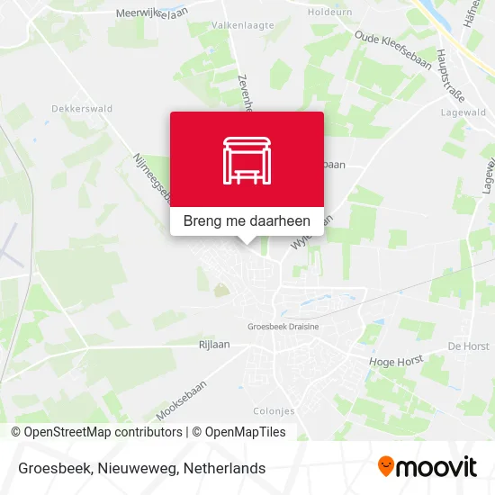 Groesbeek, Nieuweweg kaart