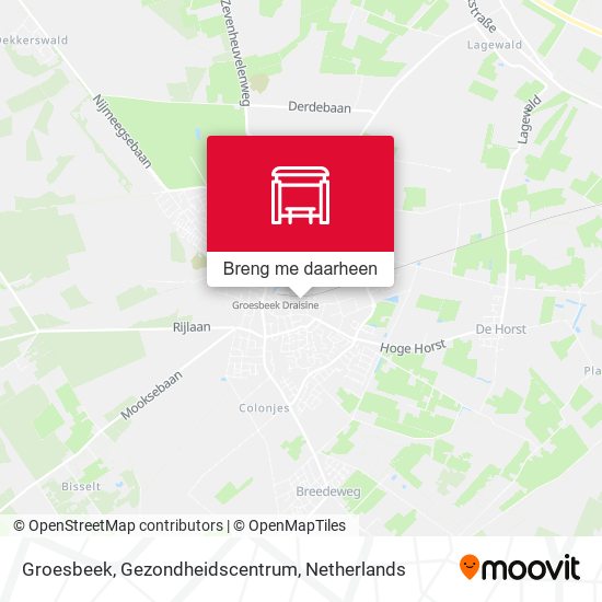 Groesbeek, Gezondheidscentrum kaart