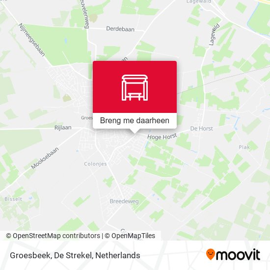 Groesbeek, De Strekel kaart