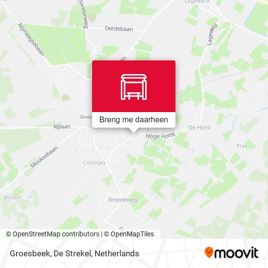 Groesbeek, De Strekel kaart