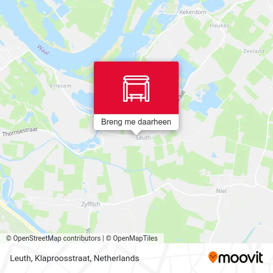 Leuth, Klaproosstraat kaart