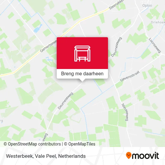 Westerbeek, Vale Peel kaart