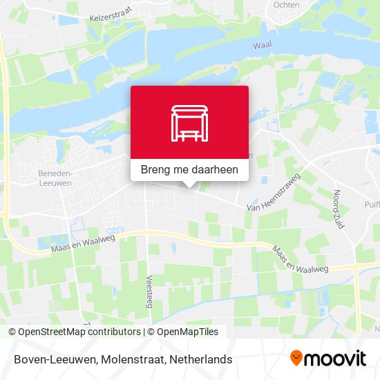 Boven-Leeuwen, Molenstraat kaart