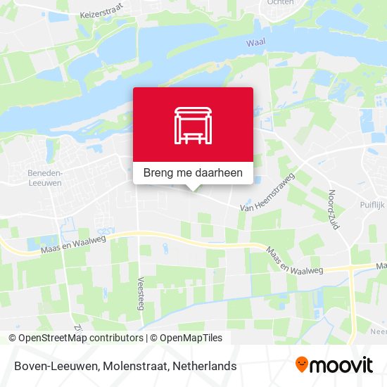Boven-Leeuwen, Molenstraat kaart