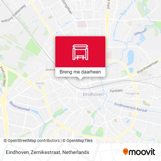 Eindhoven, Zernikestraat kaart