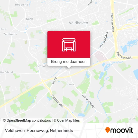 Veldhoven, Heerseweg kaart